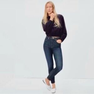 Everlane The Authentic High-Rise Skinny Ankle
Jeans Deep Indigo - Size 26